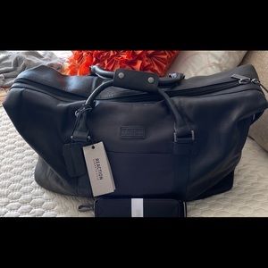 Kenneth Cole Leather Duffle Bag